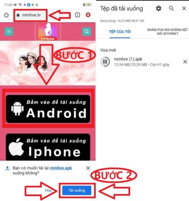 MMlive apk cài đặt không được cách cài đặt ứng dụng 2 mmlive-apk
