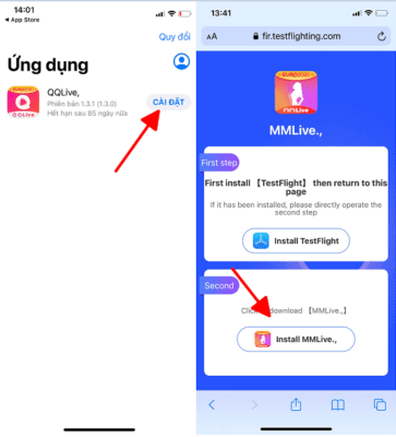 Cách tải xuống và cài đặt MMlive cho iphone testfight 4 Cách tải xuống và cài đặt MMlive cho điện thoại iphone testfight