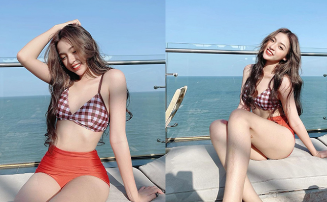 MMlive - Trần Thanh Tâm trong bộ bikini sexy táo bạo 6 Cô nàng có một nụ cười tươi như hoa