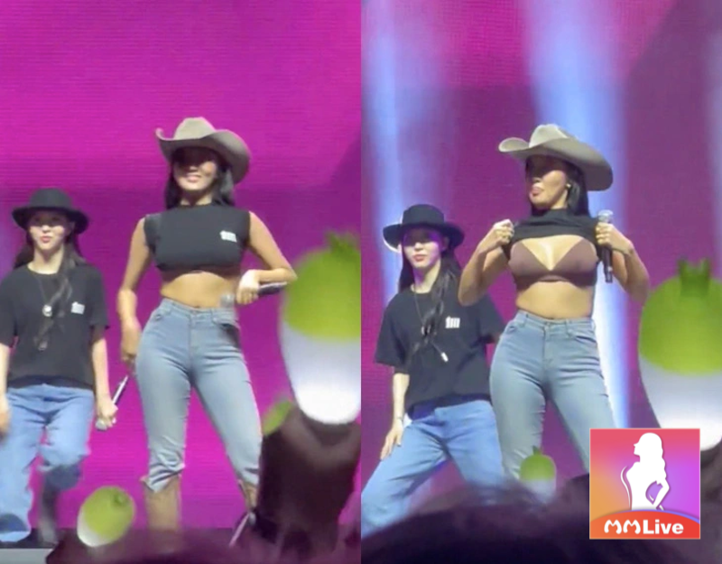 Hwasa - Nữ thần tượng Kpop đầu tiên nhảy gợi dục thoả thích trên sân khấu 1 Màn vạch áo