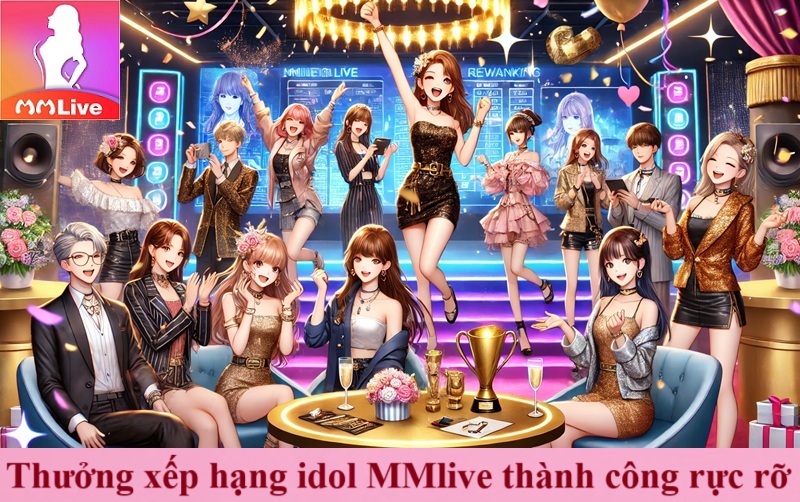 Thưởng xếp hạng idol MMLive - Khuấy động không khí sục sôi hấp dẫn 3 thưởng xếp hạng idol mmlive thành công nổi bật